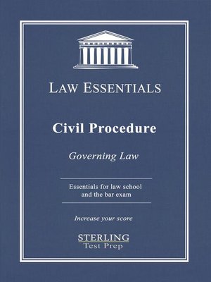 cover image of Civil Procedure, Law Essentials